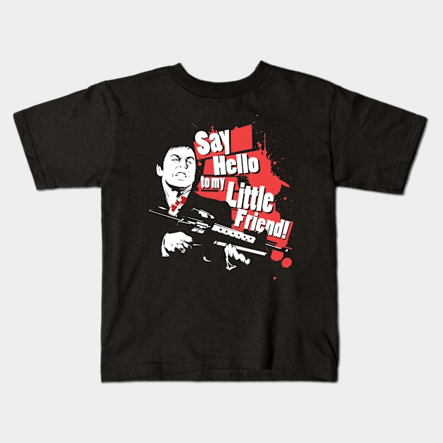 Scarface Soundtrack Review Kids T-Shirt by GinkgoForestSpirit